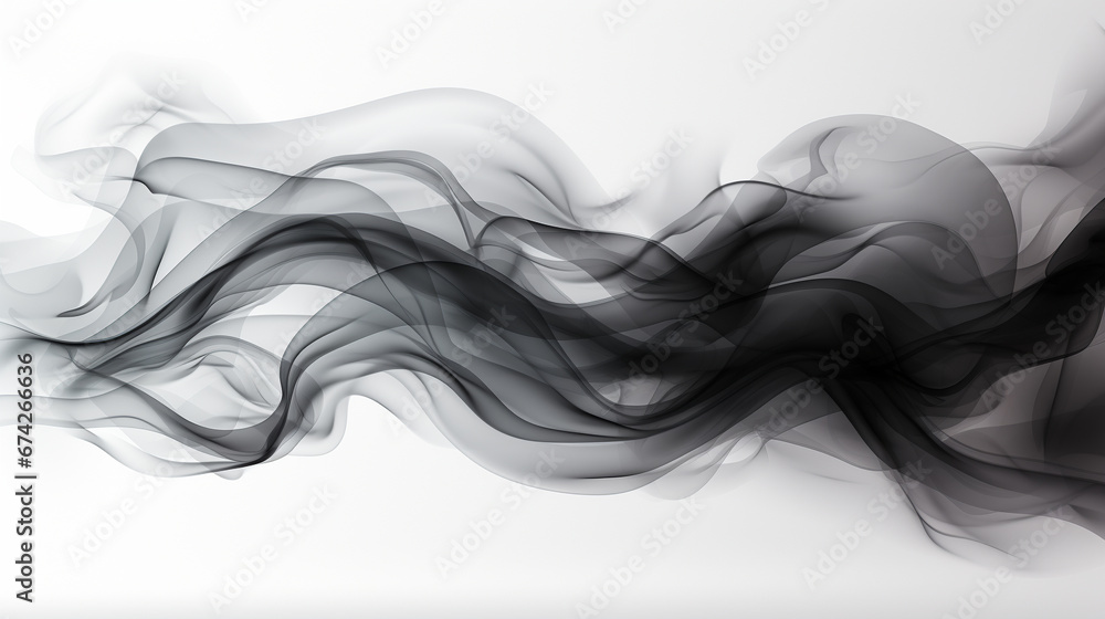 black smoke isloated on white background black smoke isloated on white background