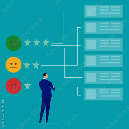 Investment asset allocation and balancing concept Businessman investors make pie charts to balance their portfolios to suit risk and return.