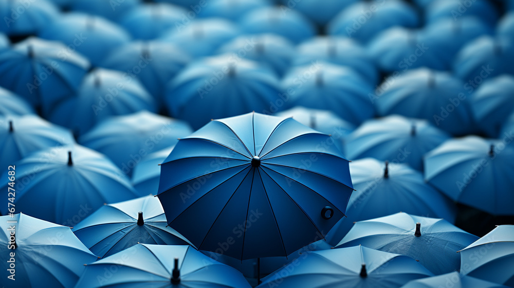blue umbrella