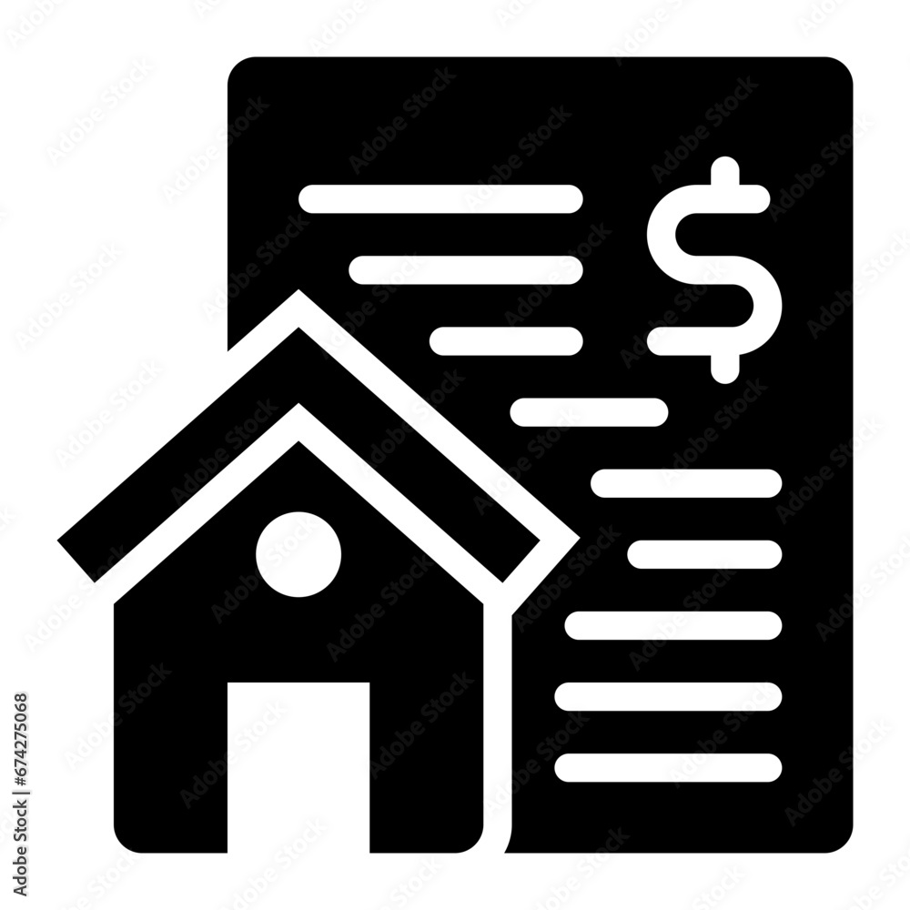 Cost black solid glyph icon Cost black solid glyph icon