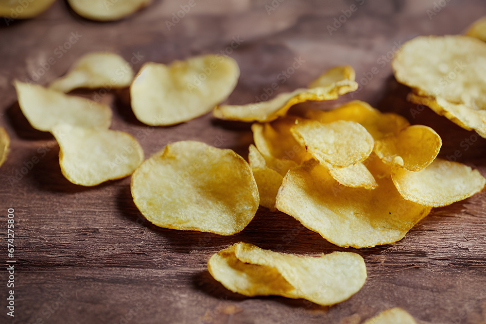 An assortment of potato chips in colorful packaging, offering a variety of flavors to satisfy your snack cravings.