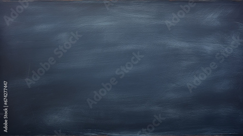 background blackboard , empty blank dark blue indigo, back to school with a copy of the space chalk board photo