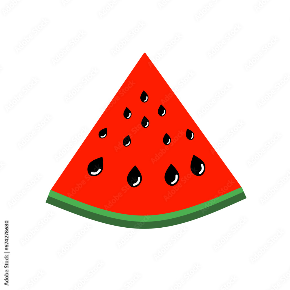 watermelon slice isolated on white watermelon slice isolated on white