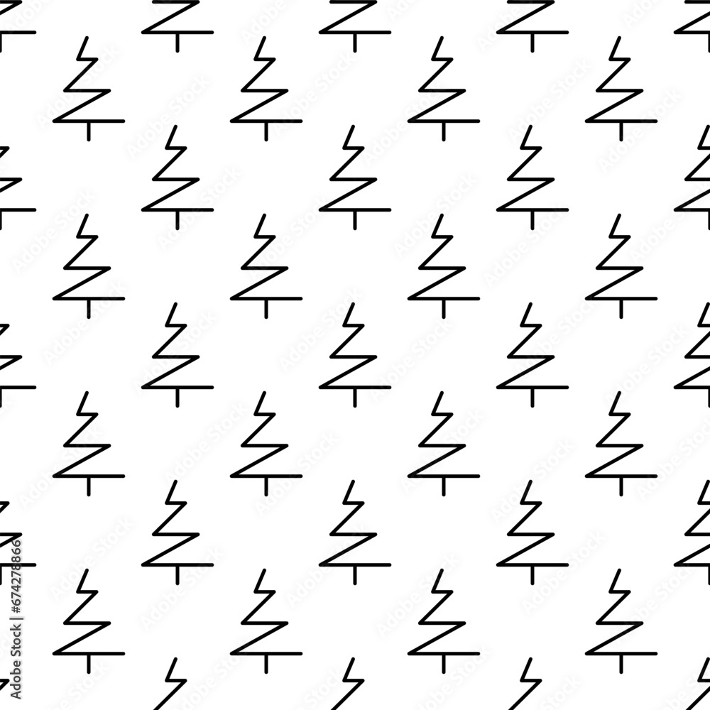 Pine Tree seamless pattern background. Pine Tree seamless pattern background.