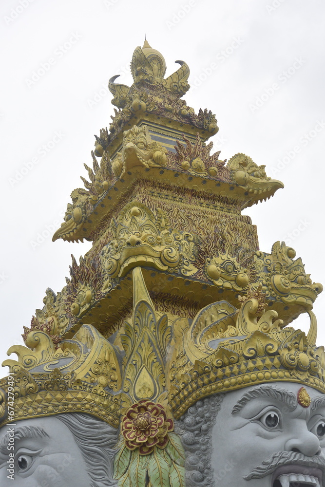 thai style statue in bali indonesia 