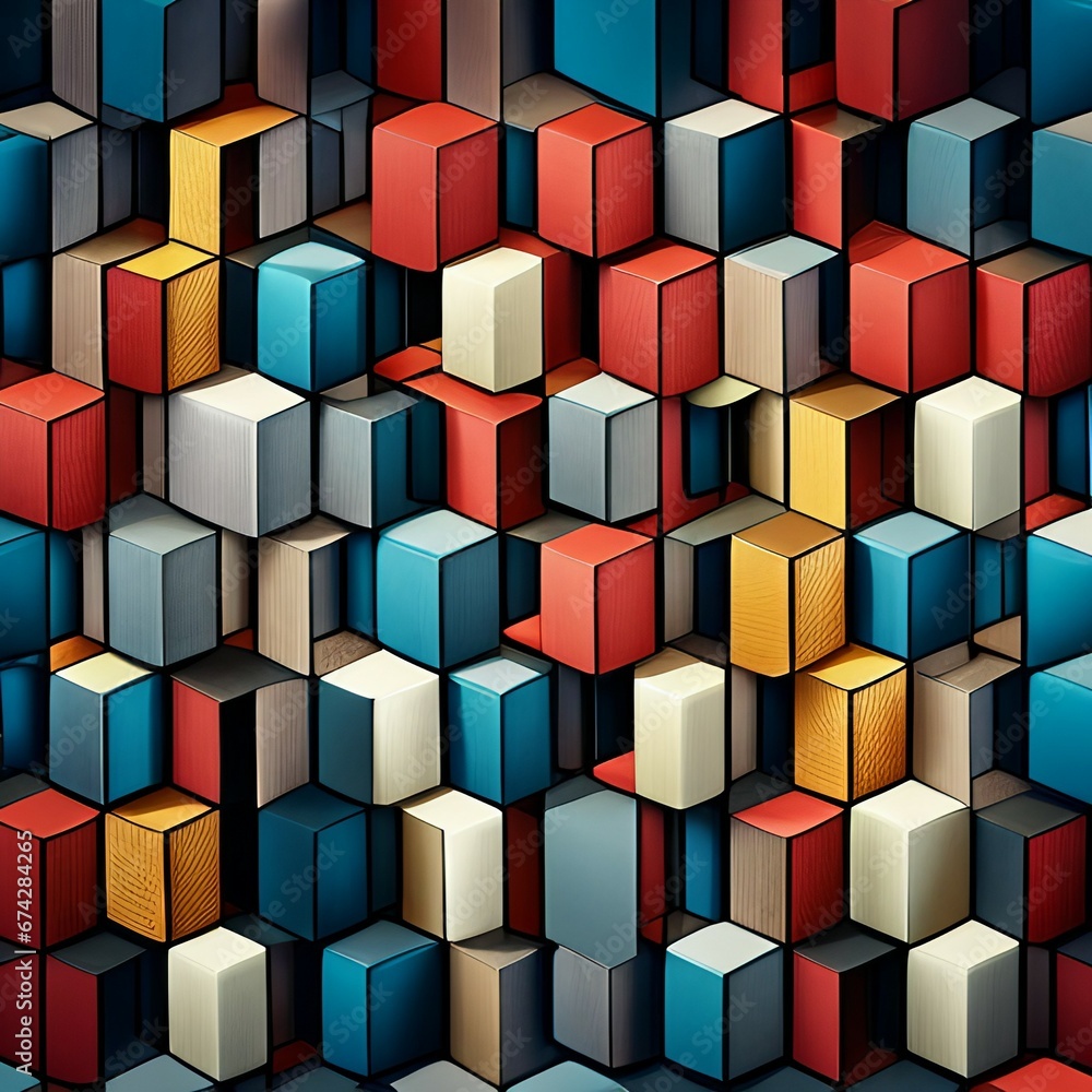abstract background with cubes