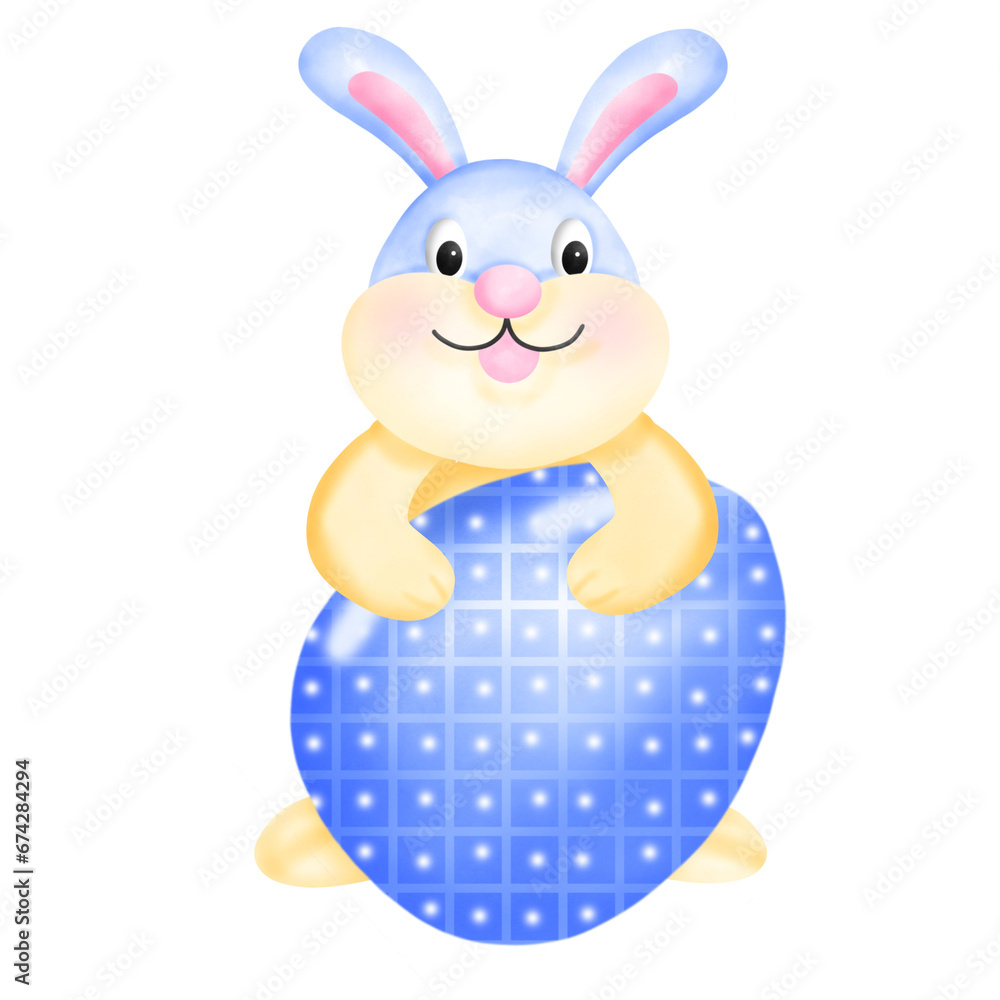 Obraz premium easter bunny with easter egg