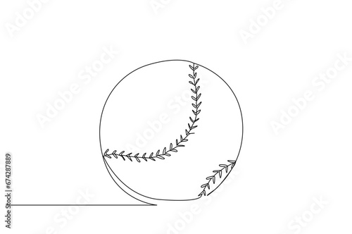 baseball sport ball object line art design