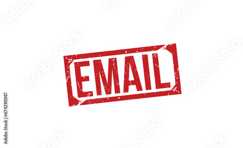 Email rubber stamp vector illustration on white background