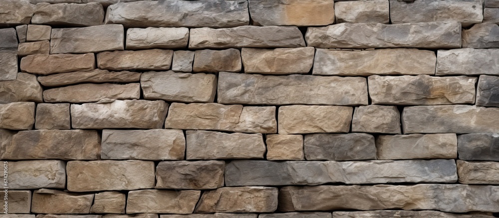 A stone covering adorns the outer boundary wall A stone covering adorns the outer boundary wall