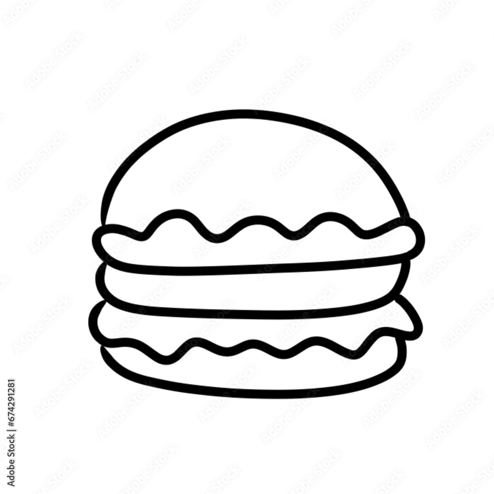 Burger illustration Burger illustration