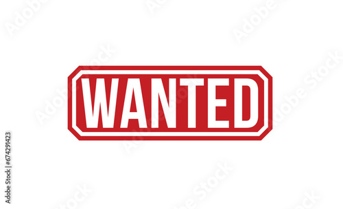 wanted red rubber stamp on white background. wanted Rubber Stamp.