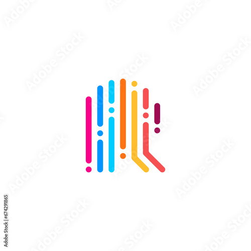 R Letter Logo, Vector Alphabet Symbol, Design For Brand Logos With Initial Letter