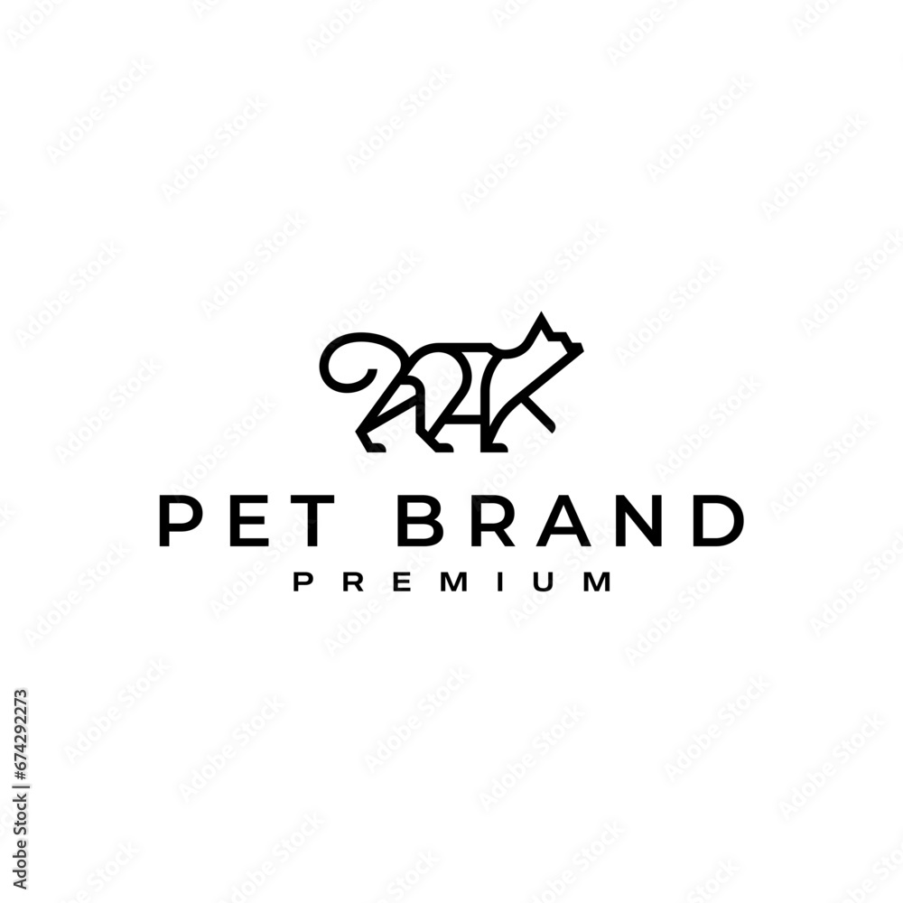 Vector Pet Shop Logo Design Template