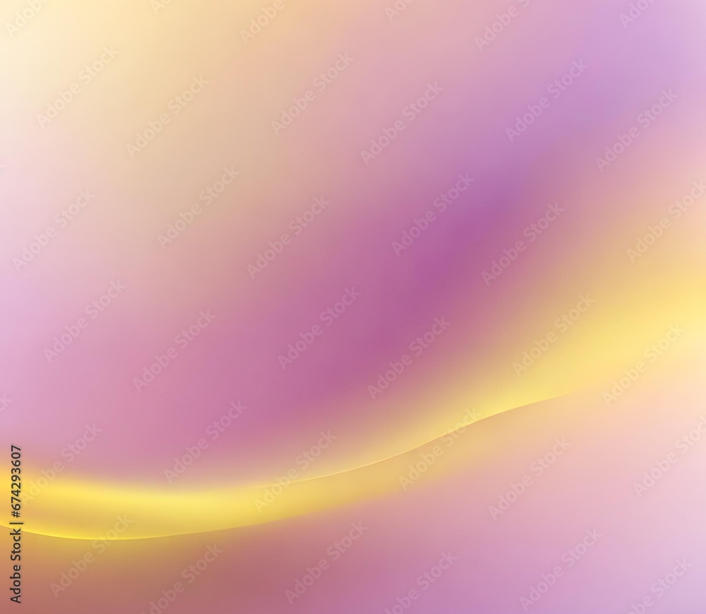 Fototapeta premium Abstract soft yellow to light purple smooth gradient background