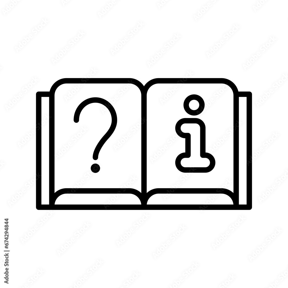 illustration of information book icon vector illustration of information book icon vector