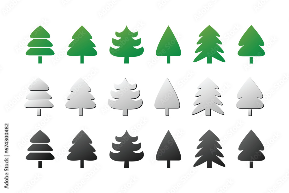 Obraz premium hand drawn christmas element collection vector
