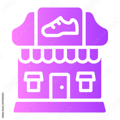 shoe shop Gradient icon
