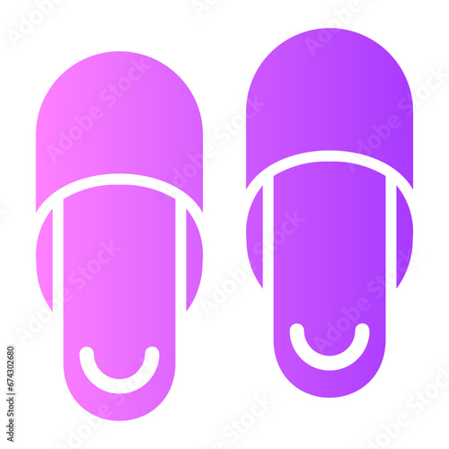 slippers Gradient icon