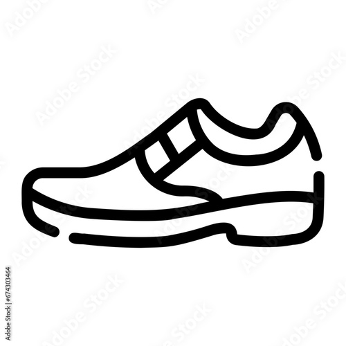 leather shoes Line Icon