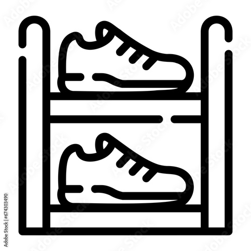 shoes rack Line Icon
