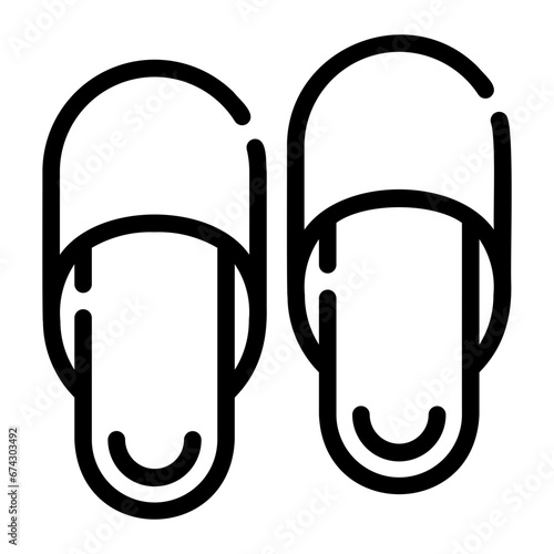 slippers Line Icon