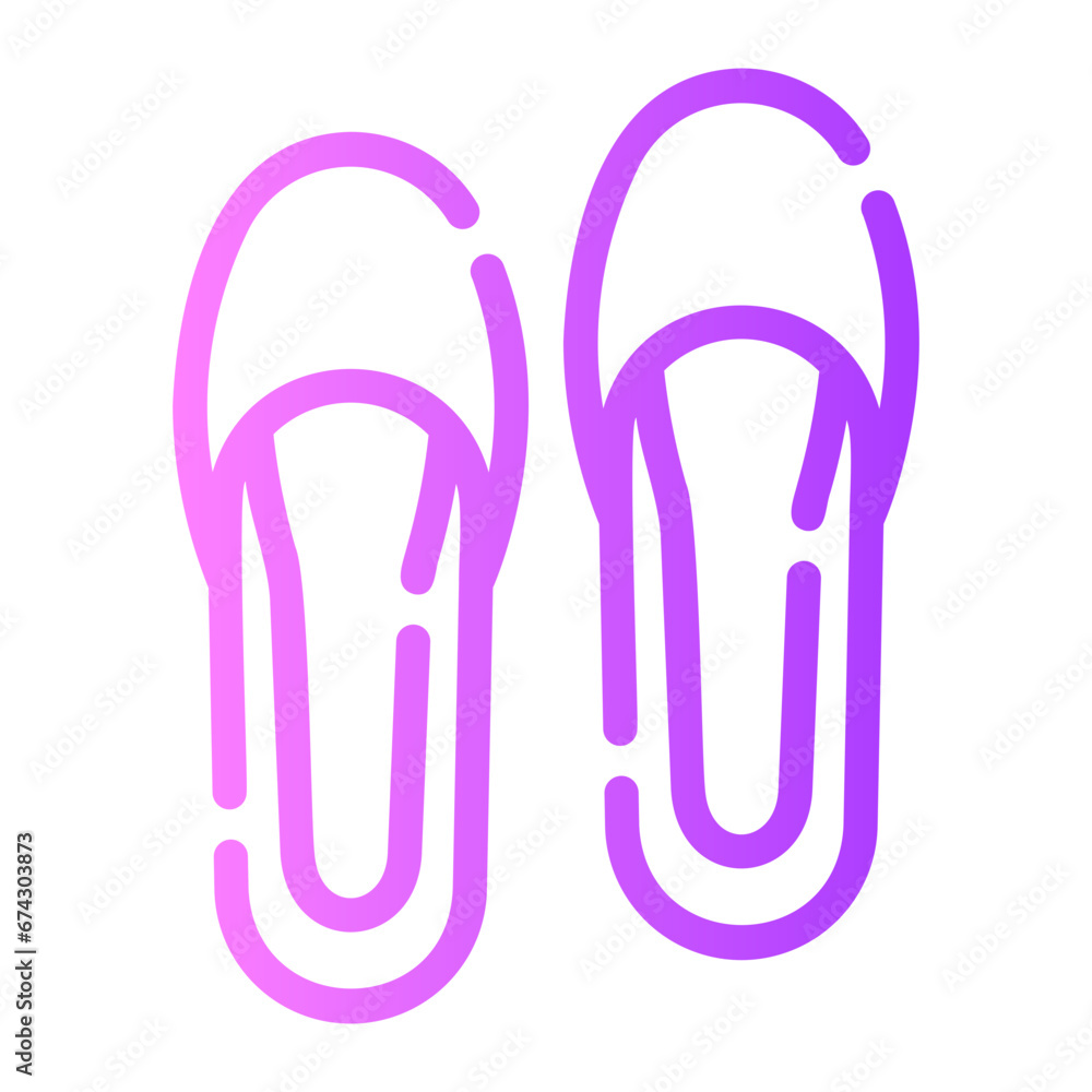 ballet shoes Line Gradient Icon ballet shoes Line Gradient Icon
