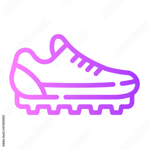 soccer shoes Line Gradient Icon