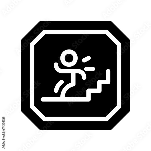 slippery glyph icon