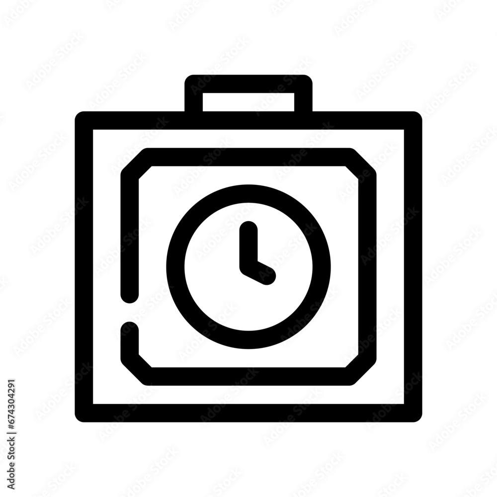 alarm clock line icon alarm clock line icon