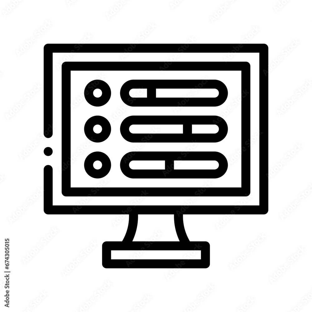 polling line icon polling line icon