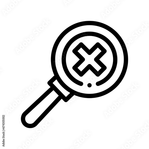 bad feedback line icon