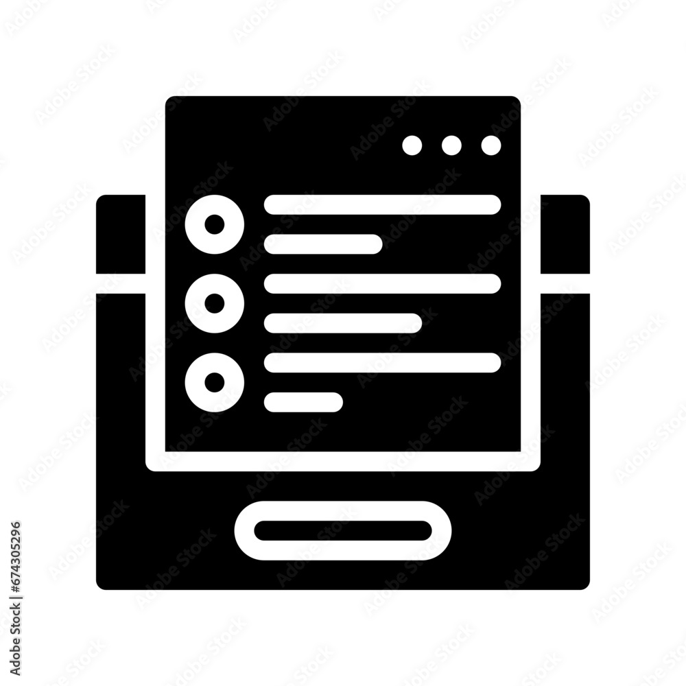 form glyph icon form glyph icon