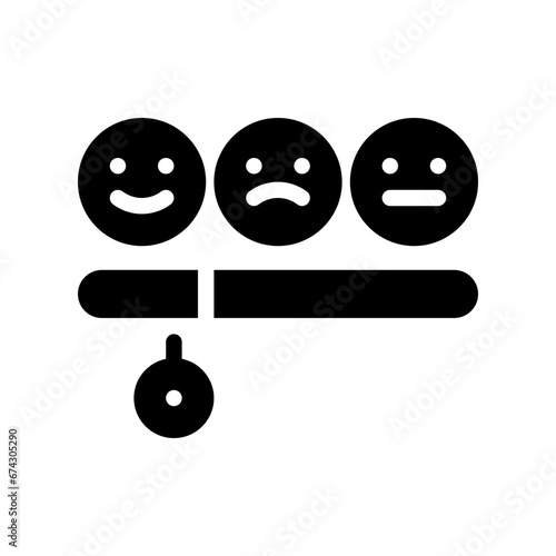 customer satisfaction glyph icon