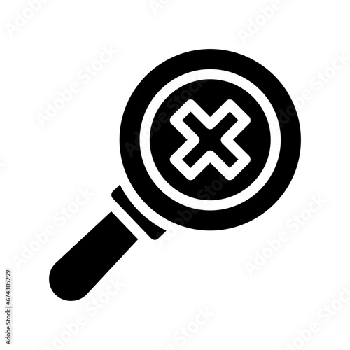 bad feedback glyph icon