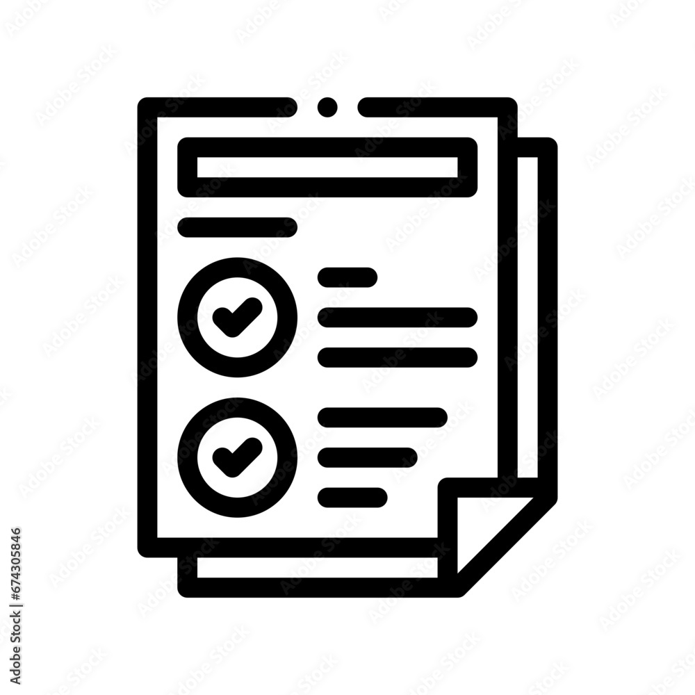 qualifications line icon qualifications line icon