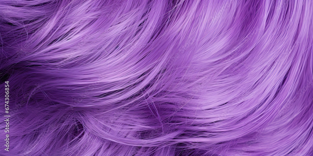 Purple hair color dye long flowing woman's haircut fashion background stylist, generated ai Purple hair color dye long flowing woman's haircut fashion background stylist, generated ai
