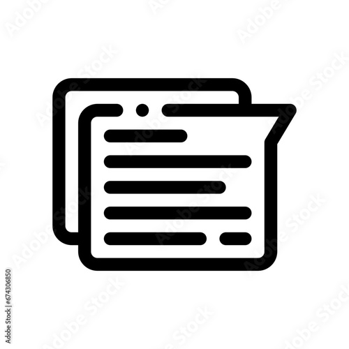 comment line icon