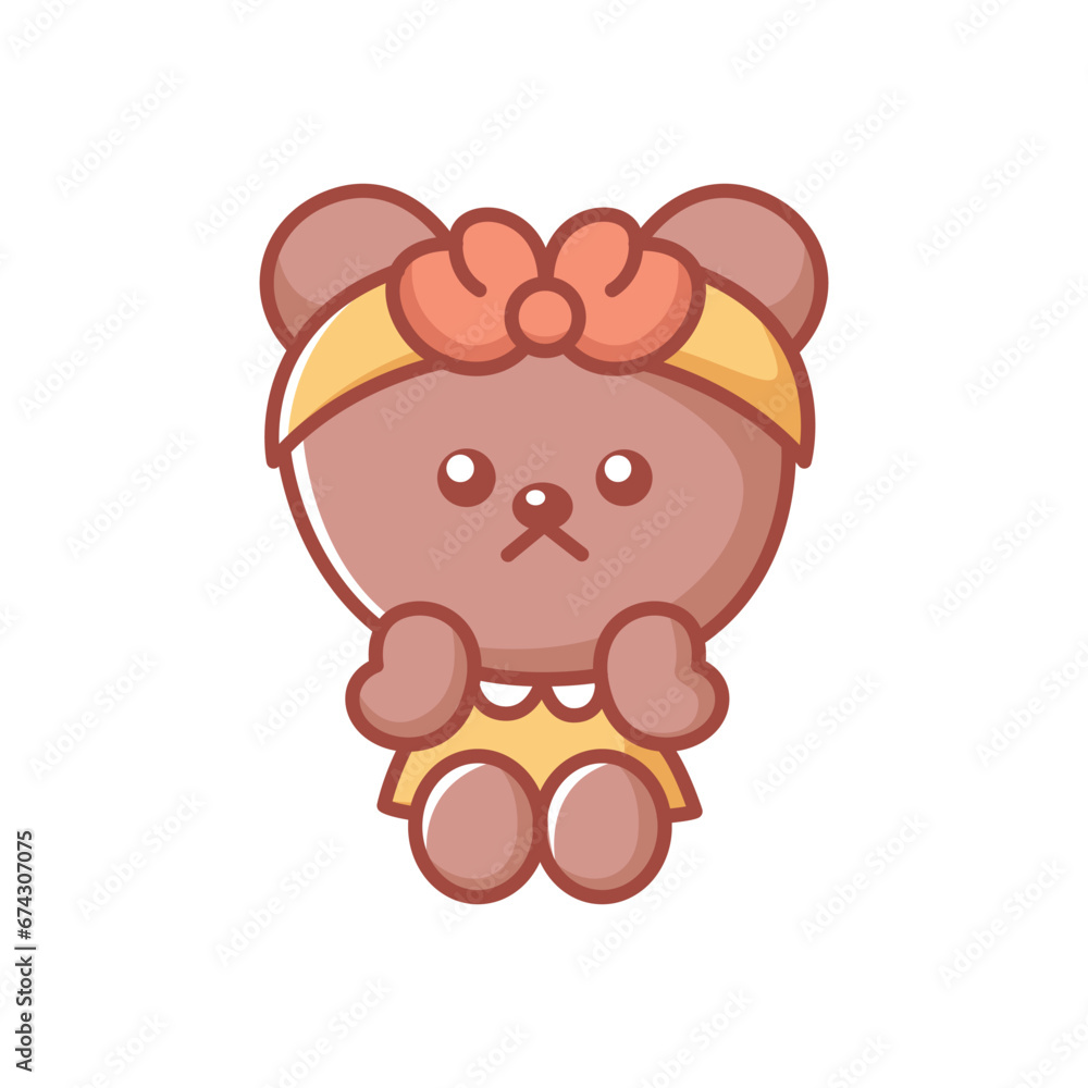 Cute Bear Character Design Illustration Cute Bear Character Design Illustration