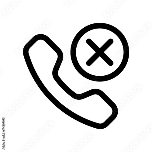 missed call line icon