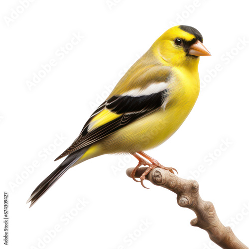 American Goldfinch bird isolated on transparent background,transparency  © SaraY Studio 