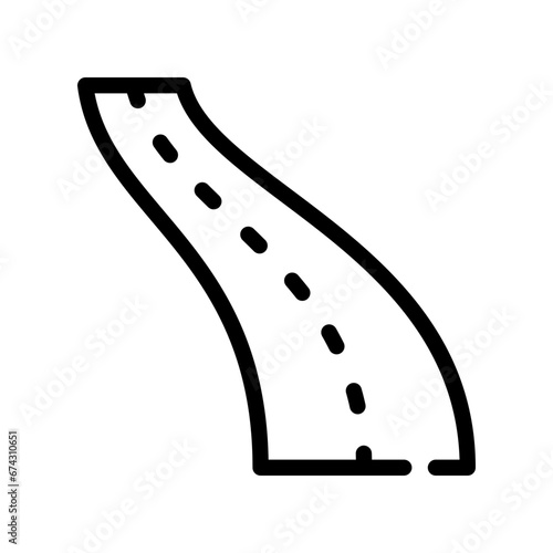 motorway line icon