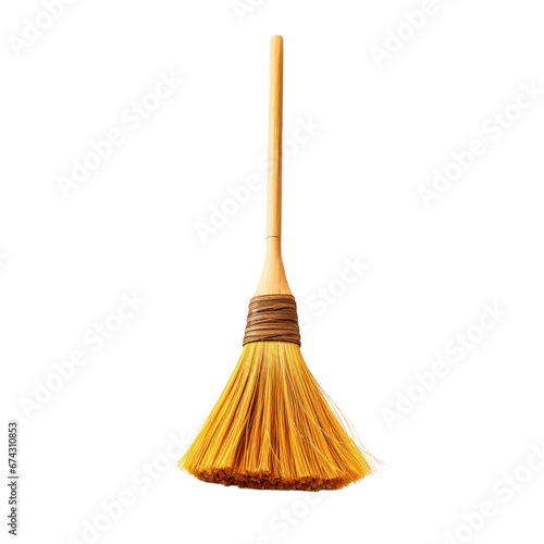 Broom isolated on transparent background,transparency 