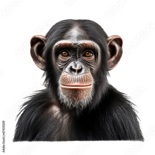 chimpanzee isolated on transparent background,transparency  © SaraY Studio 
