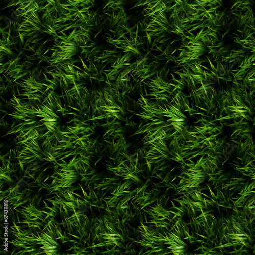 Lush Bermuda Grass Texture. Seamless Repeatable Background.