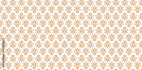 seamless pattern with ethnic ornament golden colors isolated white backgrounds for screen printing, paper craft printable, wedding invitations covers, covering books, stationery designs, fabric prints