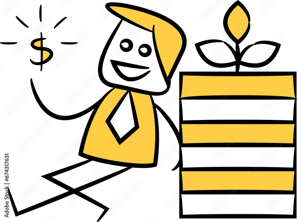 Doodle Businessman and Investing Concept
Doodle Businessman and Investing Concept