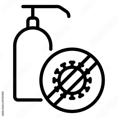 blood sample icon, line icon style