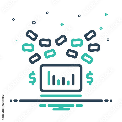 Mix icon for cashflow 