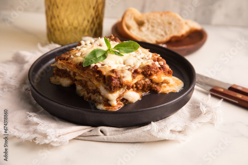 Bolognese tomato sauce traditional lasagna food